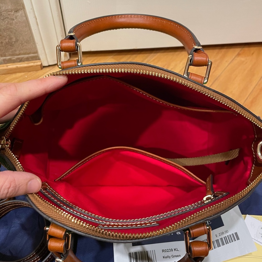 SOLD Dooney & Bourke Kelly Green Darcy Satchel - Picture 8 of 13